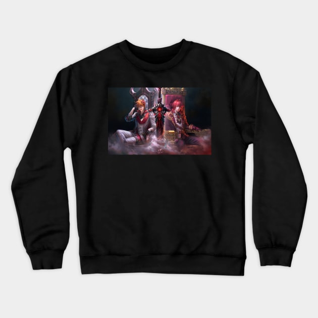 Childe & Diluc Crewneck Sweatshirt by JerryLoh Art